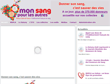 Tablet Screenshot of monsangpourlesautres.fr